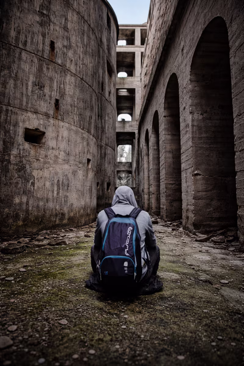 Explorant passadís abandonat - David Sitjes - Urbex - Barbut Català